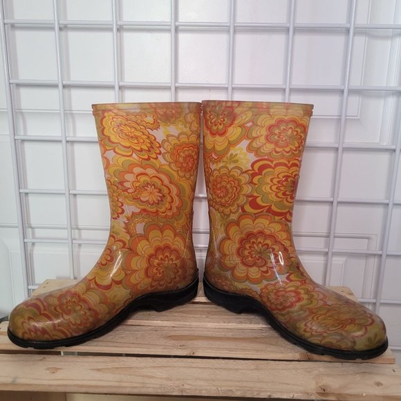 Sloggers Rain Boots Wildflower Yellow - Picture 3 of 9